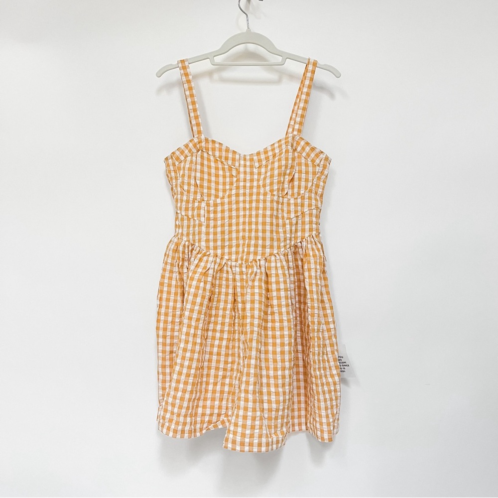 ASOS Romper Mustard Yellow Gingham - Picture 5 of 14